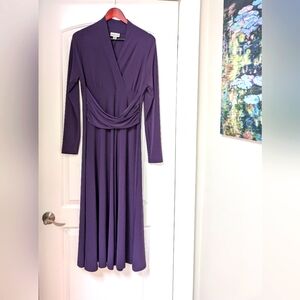Coldwater Creek Eggplant Purple Maxi Dress, M